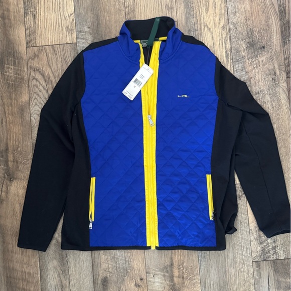 Ralph Lauren women’s Active Blue and Yellow Jacket. New. XL - Picture 1 of 4